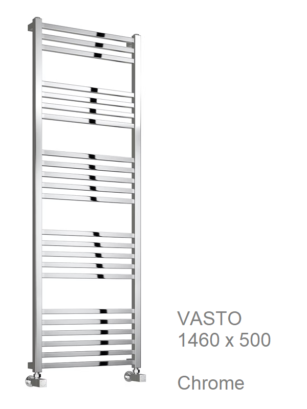 Vasto Towel Rail Chrome 755 x 500
